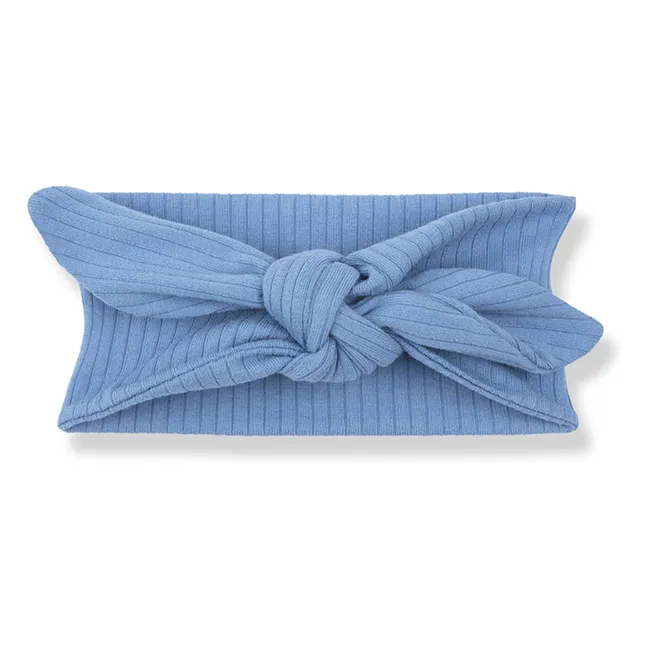 Ribbed Headband Ametlla Knots | Light blue