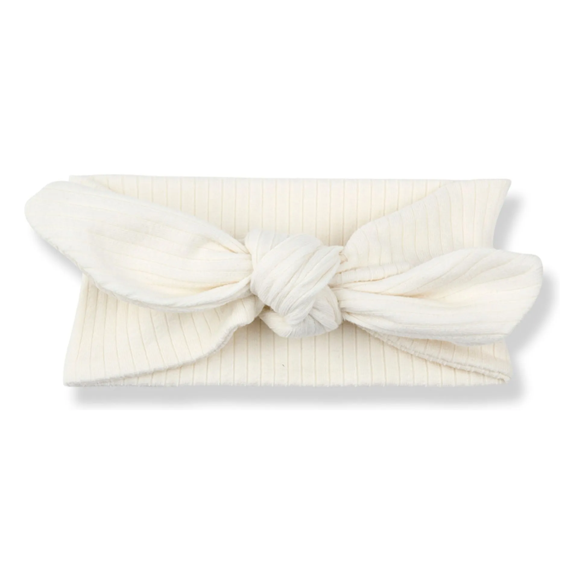 1+ In The Family White Ribbed Headband Ametlla Knots