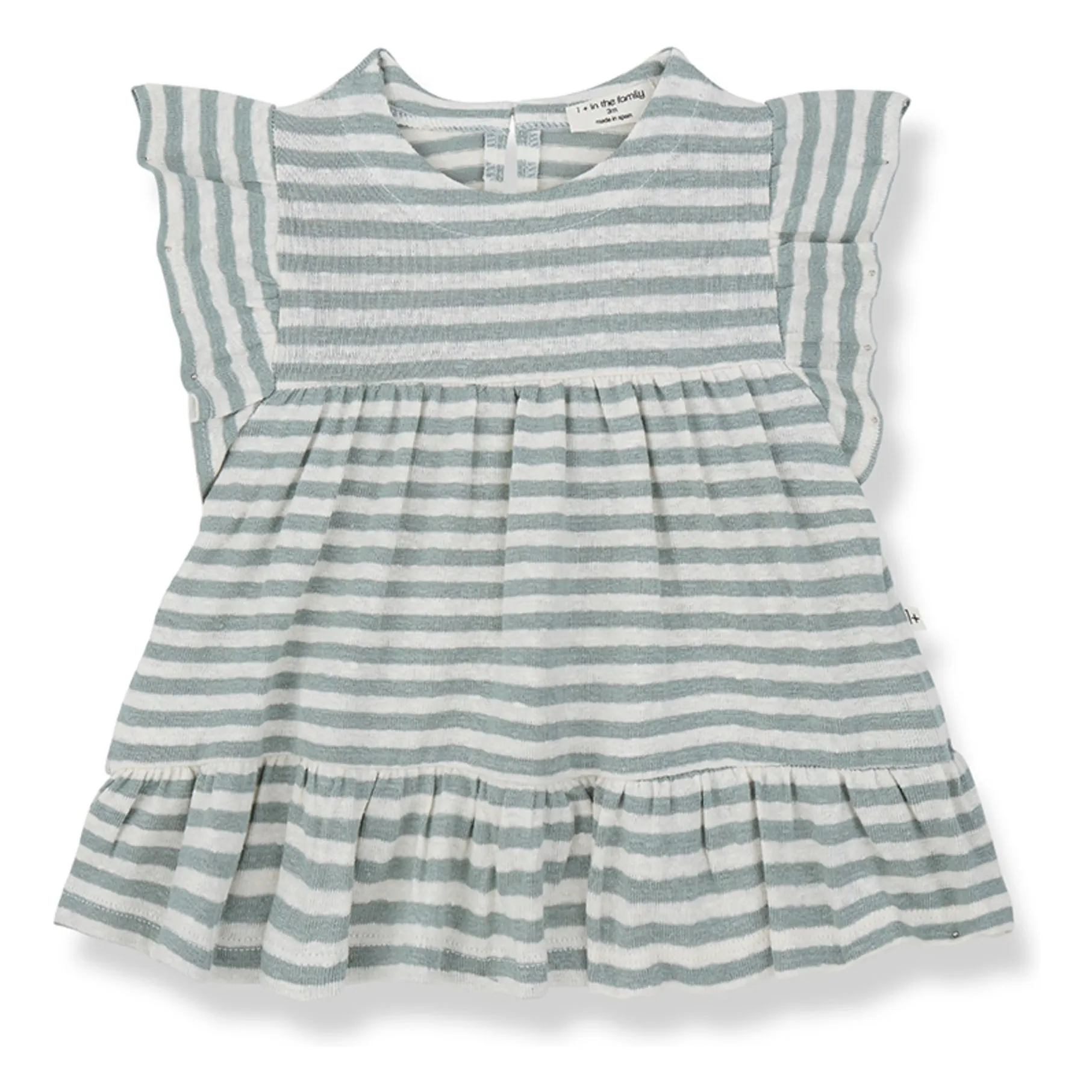 1+ In The Family Green Water Canadell Linen Dress