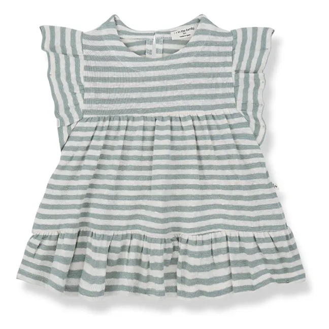 Vestido de lino Canadell | Verde agua