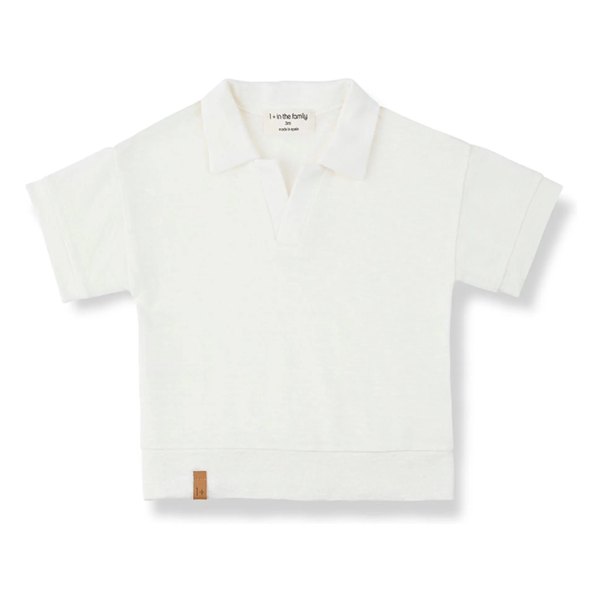 1+ In The Family White Polo Vajol Linen
