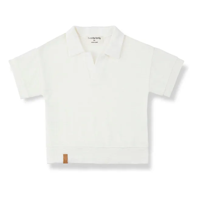 Polo-Shirt Vajol Leinen | Weiß