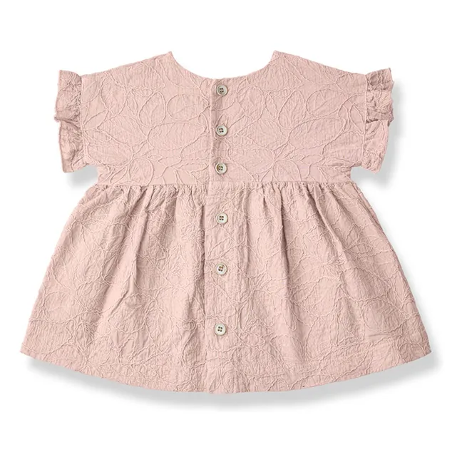 Vestido bordado Satuna | Rosa Viejo