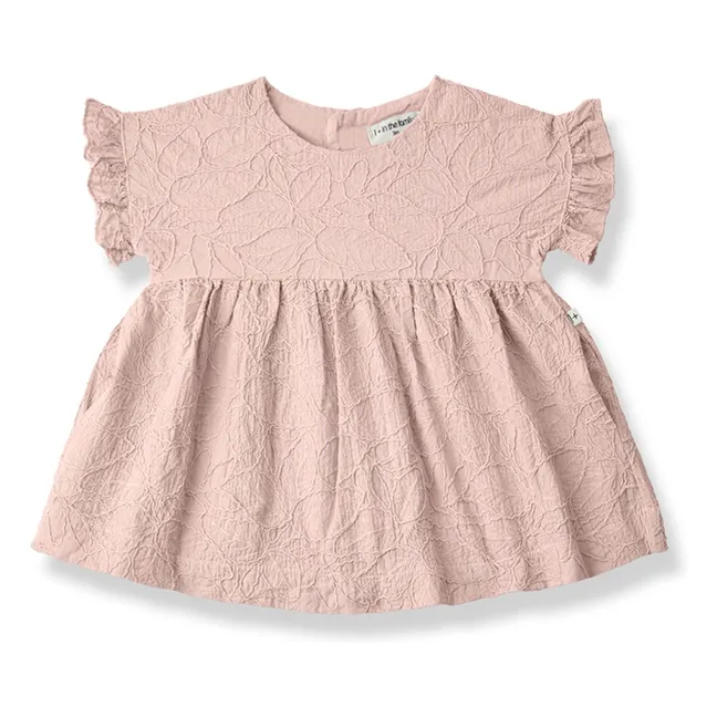 Robe Brodée Satuna | Vieux Rose
