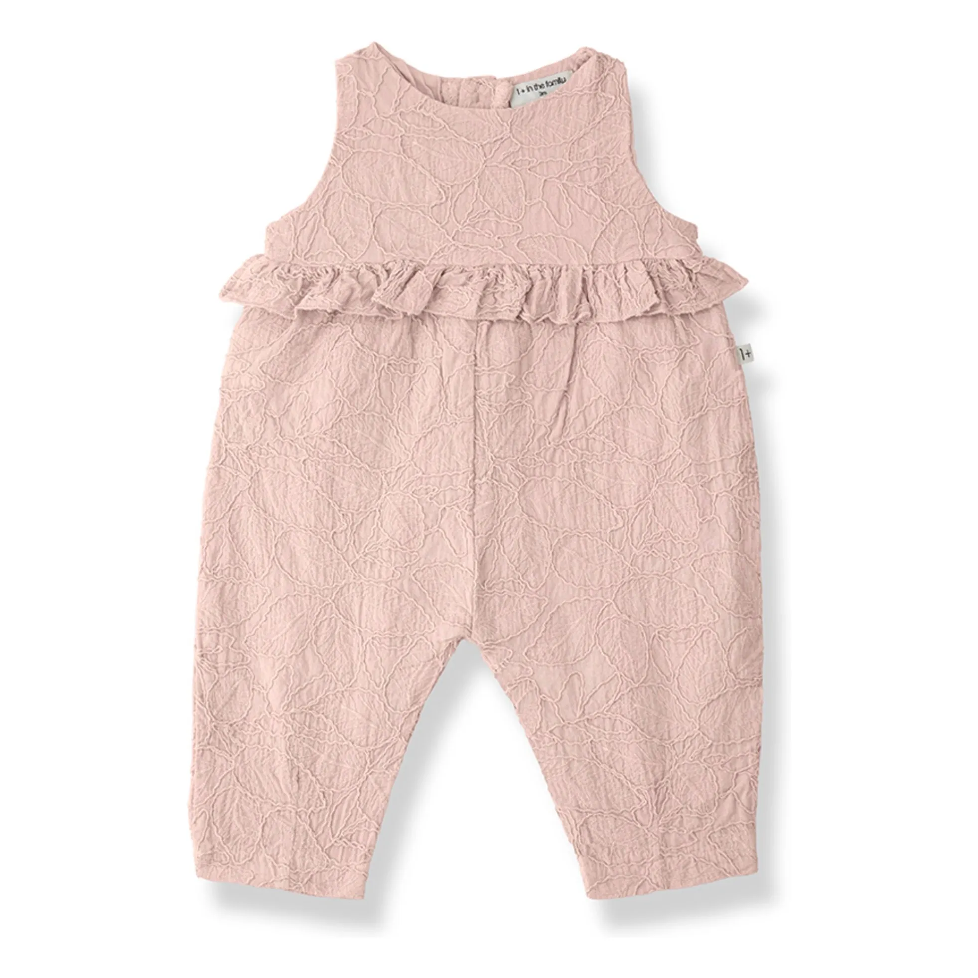 1+ In The Family Dusty Pink Siurana Embroidered Overalls