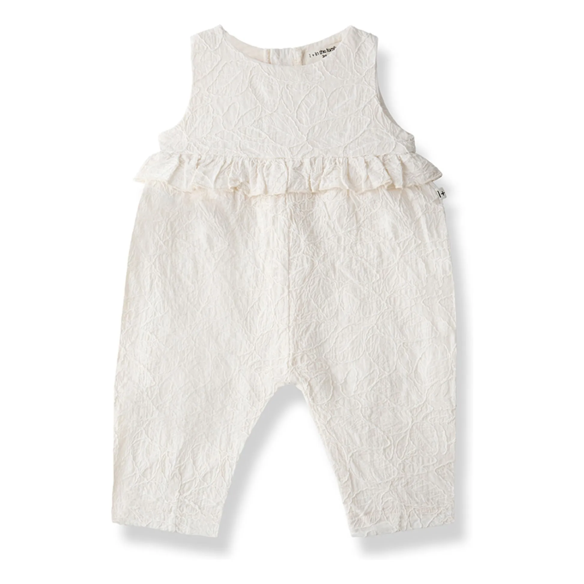 1+ In The Family White Siurana Embroidered Overalls