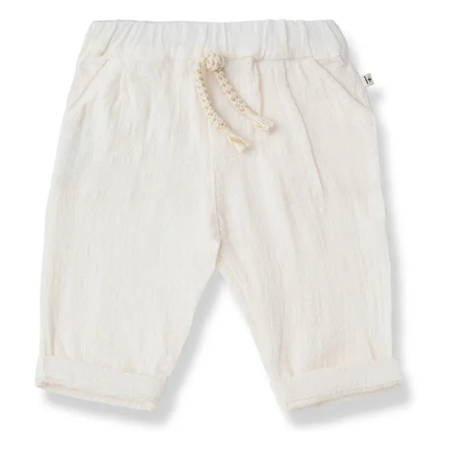 Pantalones de gasa Rupia | Blanco