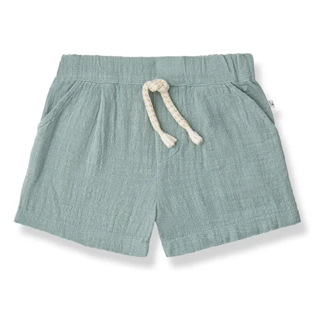 Bermudas de gasa Verges | Verde agua