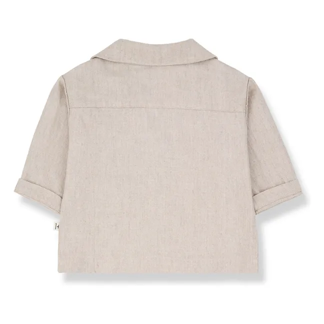 Camisa de lino Perratallada | Beige