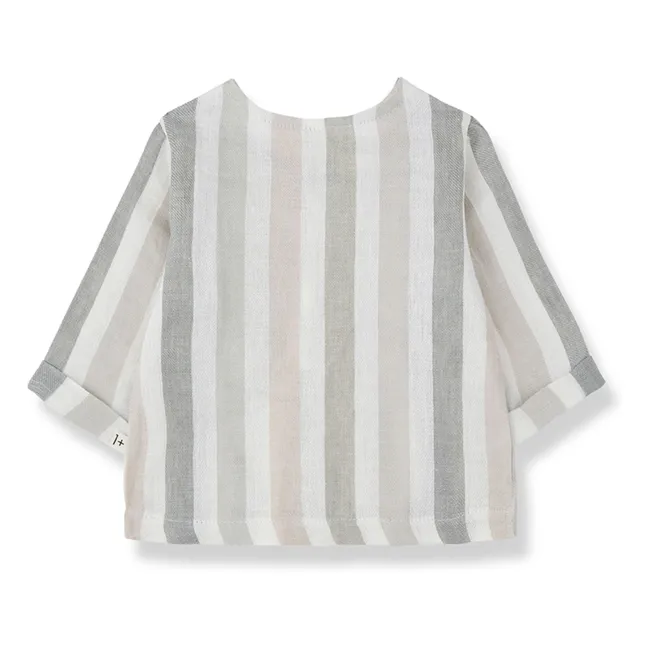 Casavells Camisa de rayas de lino | Crudo