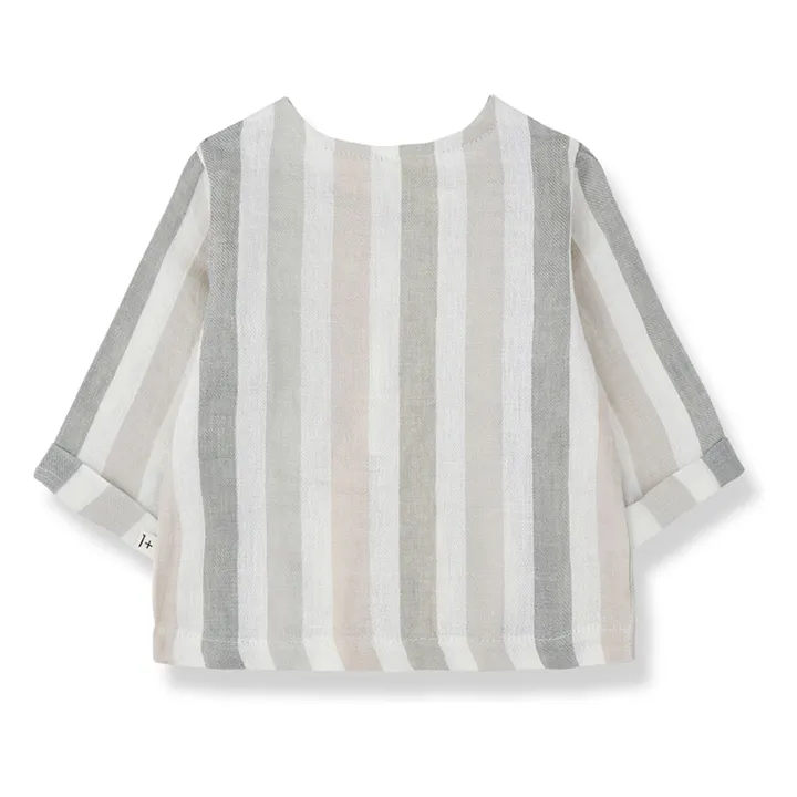 Casavells Camisa de rayas de lino | Crudo- Imagen del producto n°3