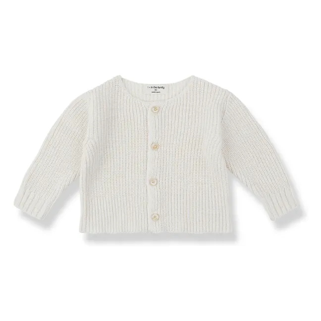 Gertrudis Linen cardigan | Ecru