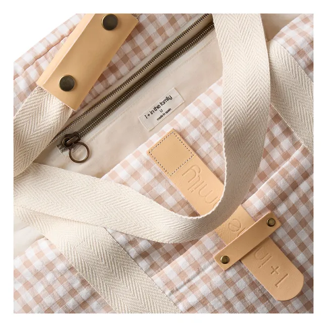 Vichy Maternity Bag | Taupe brown