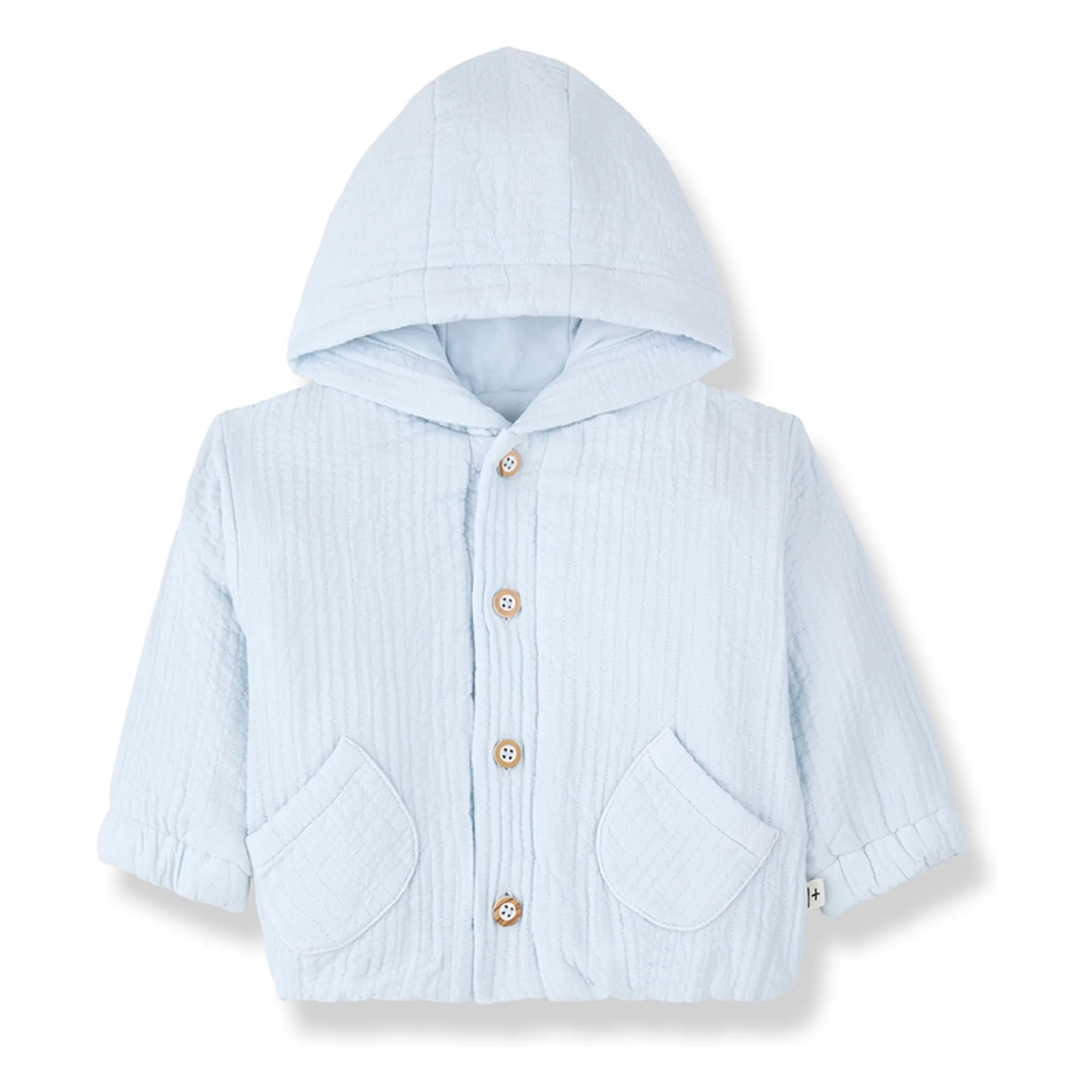 1+ In The Family Pale Blue Serifos Hooded Jacket
