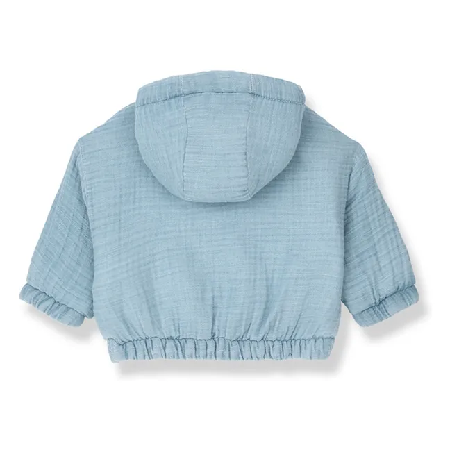 Imbros Denim Hooded Jacket | Light Blue