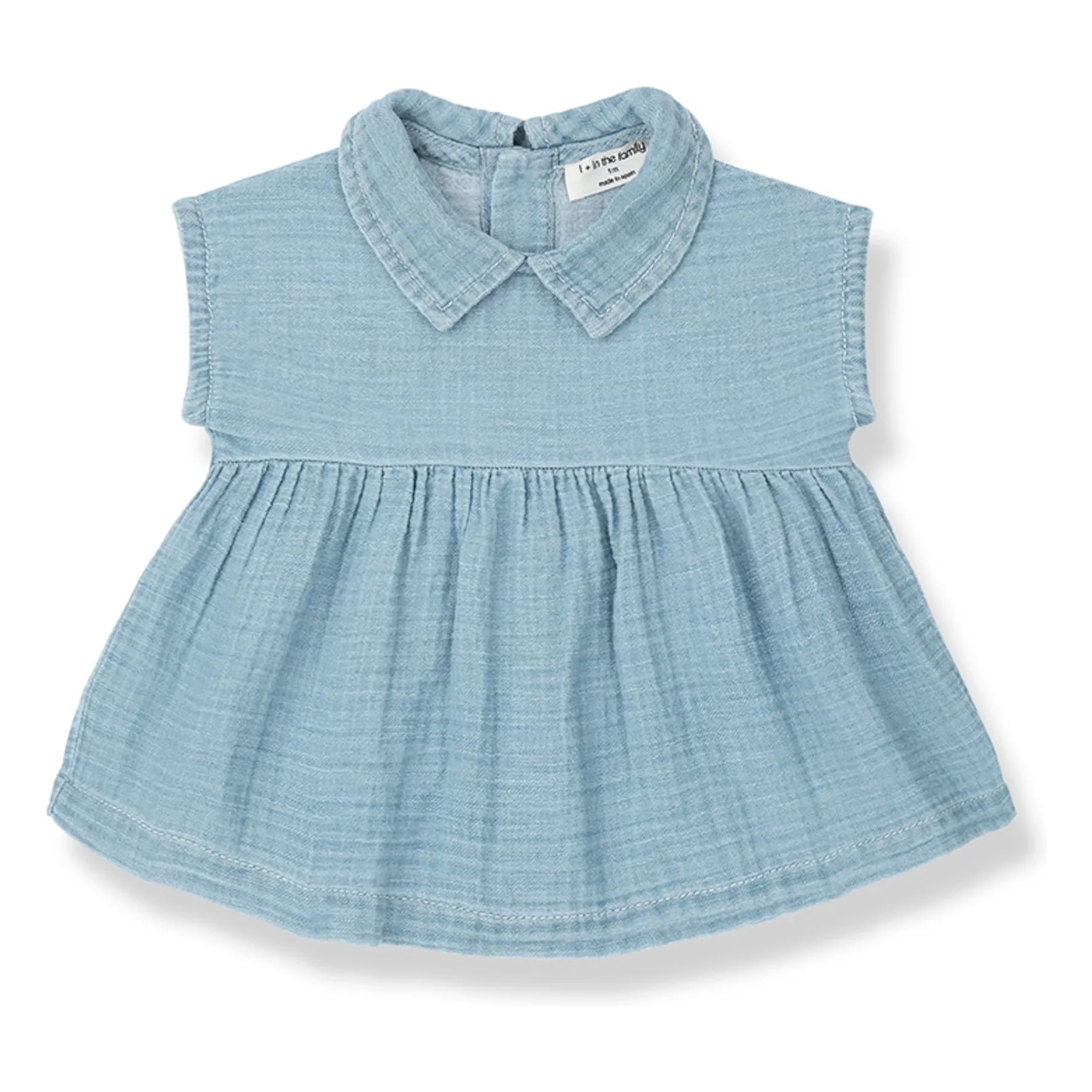1+ In The Family Light Blue Arcadia Denim Dress
