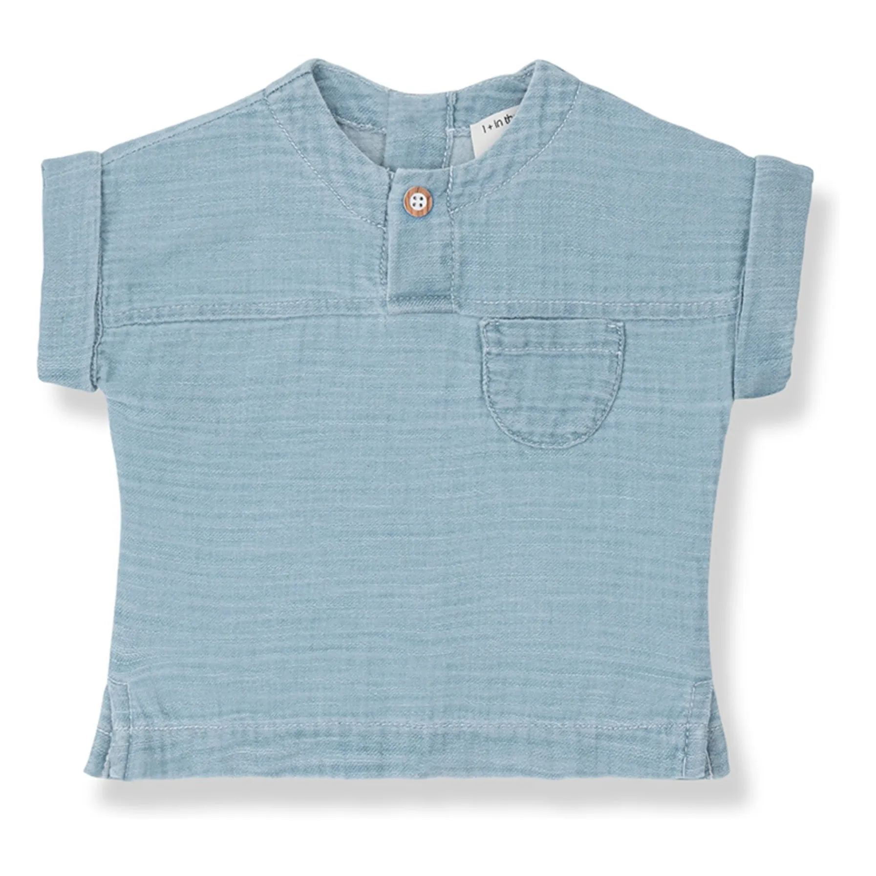 1+ In The Family Light Blue Bodrum Denim T-Shirt
