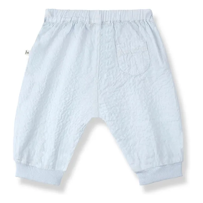 Olimpo Seersucker pants | Pale blue