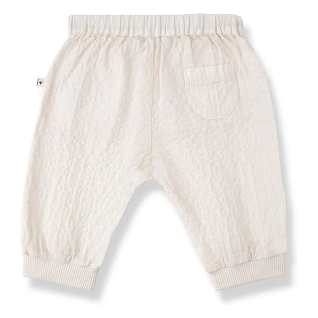 Olimpo Seersucker pants | Ecru