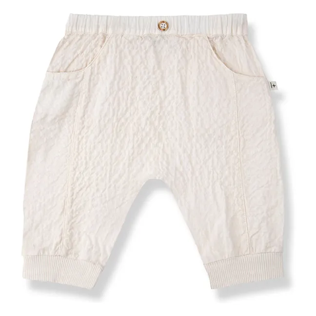 Pantalon Olimpo Seersucker | Ecru