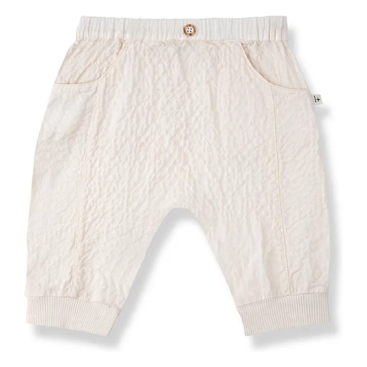 Pantalones Olimpo Seersucker | Crudo- Imagen del producto n°0