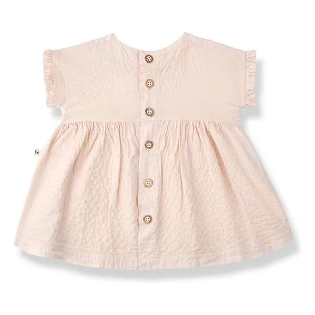 Vestido Troya Seersucker | Beige rosado