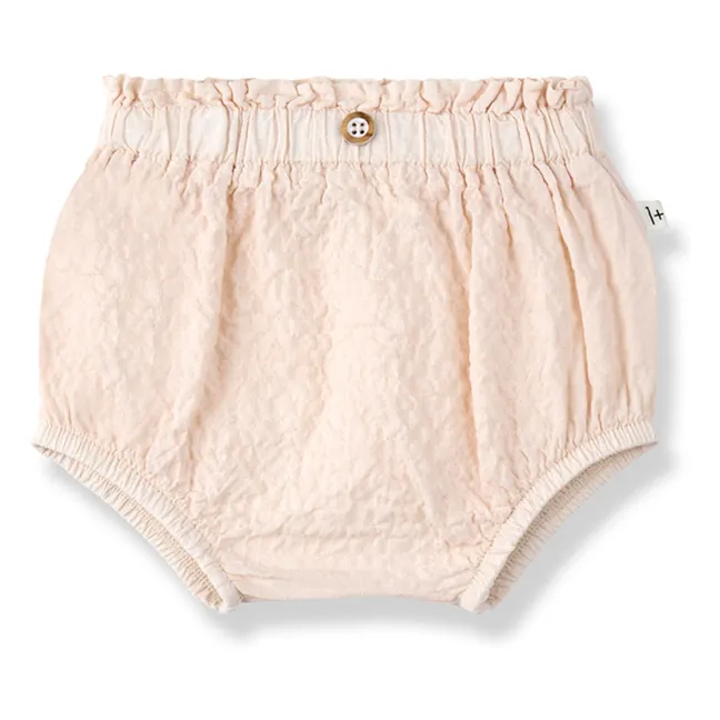 Apolonia Seersucker blouse and bloomer set | Beige pink