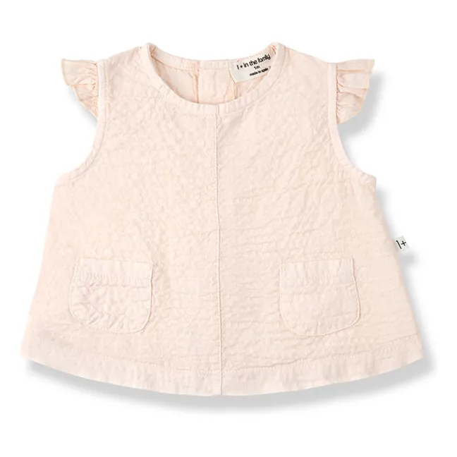 Ensemble Blouse et Bloomer Apolonia Seersucker | Beige rosé