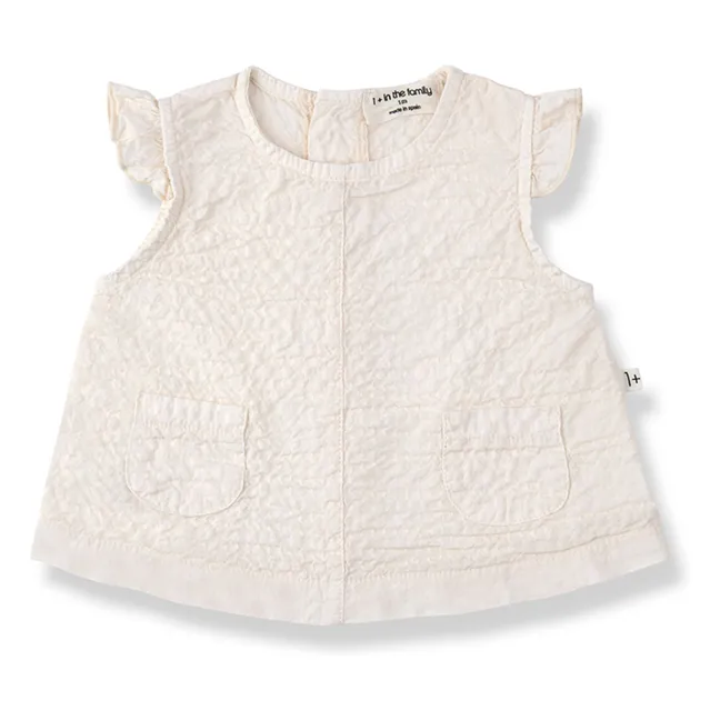 Ensemble Blouse et Bloomer Apolonia Seersucker | Ecru