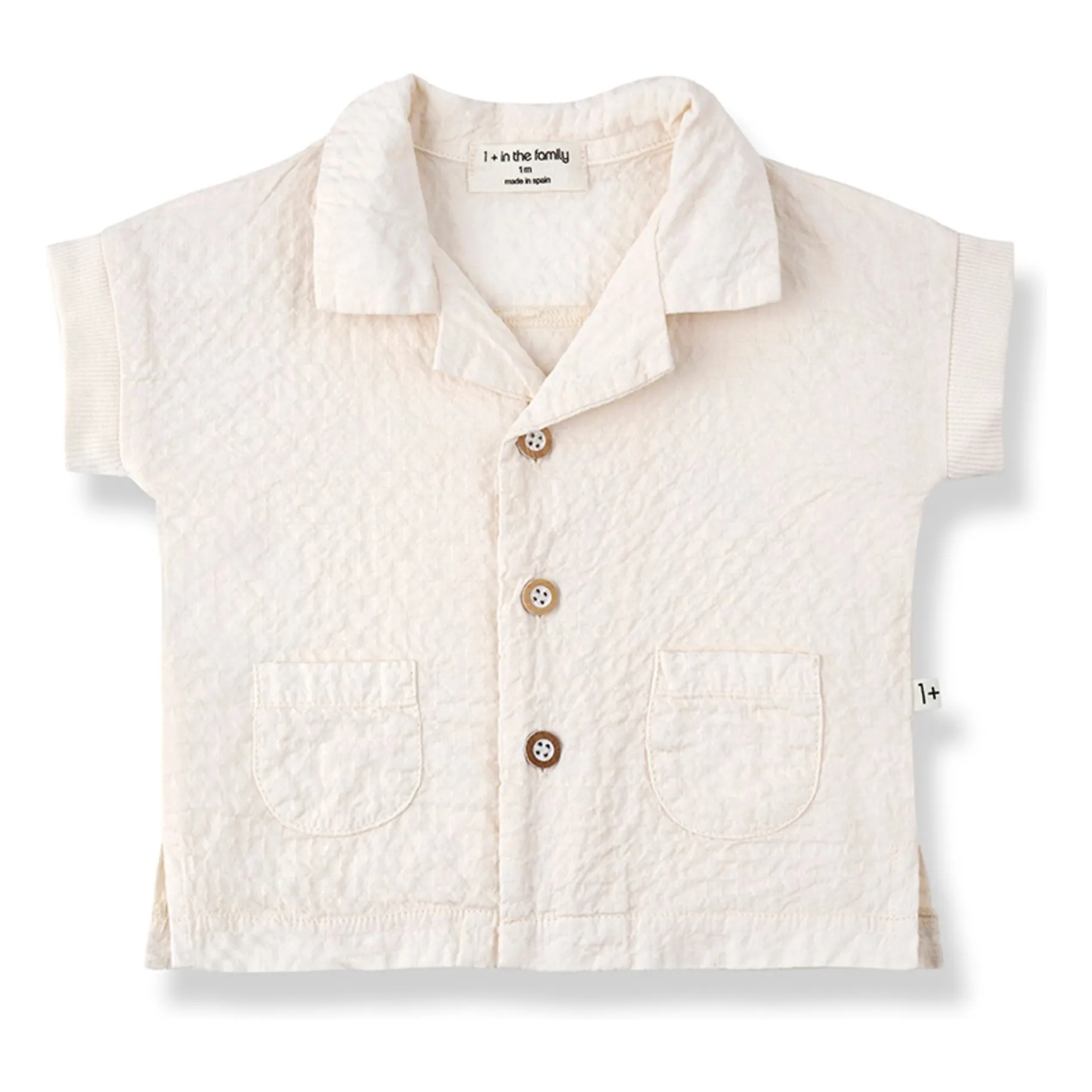 1+ In The Family Ecru Corinto Seersucker Shirt
