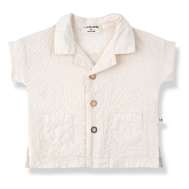 Corinto Seersucker shirt | Ecru
