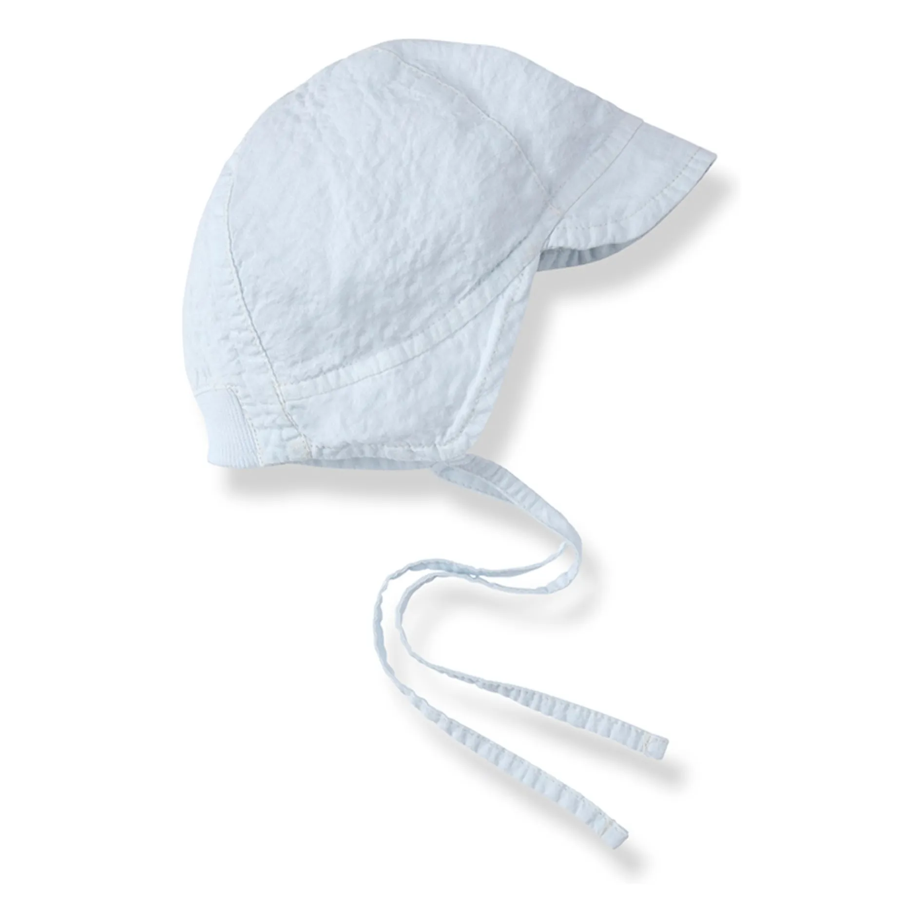 1+ In The Family Pale Blue Pirgos Seersucker Cap