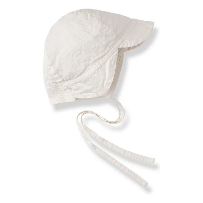 Pirgos Seersucker cap | Ecru