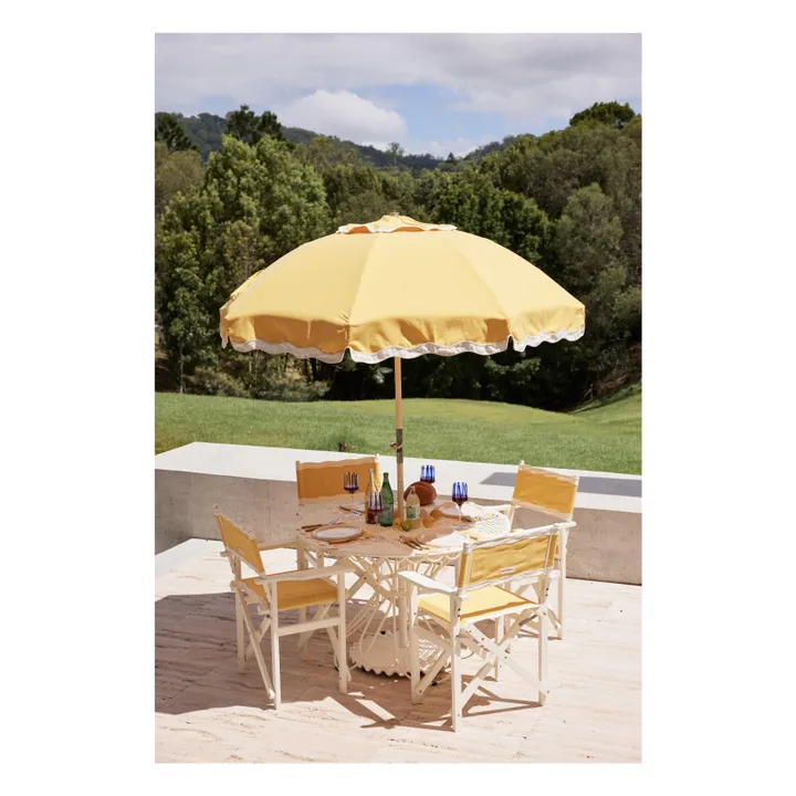Parasol festonné Beach Club | Jaune- Image produit n°6