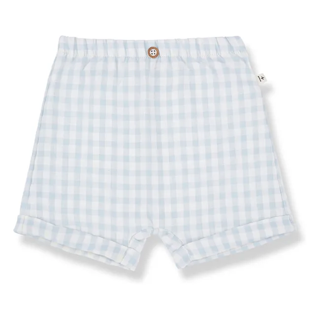 Bermudas Tinos Vichy Seersucker | Azul Pálido