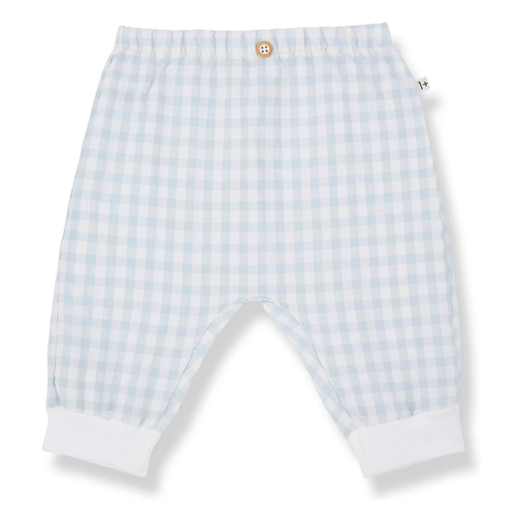1+ In The Family Pale Blue Karpathos Vichy Seersucker Pants