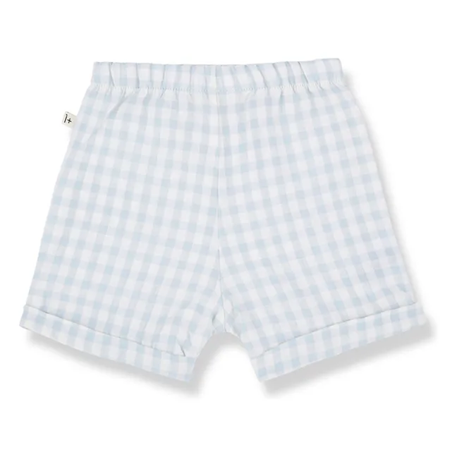 Bermudas Tinos Vichy Seersucker | Azul Pálido
