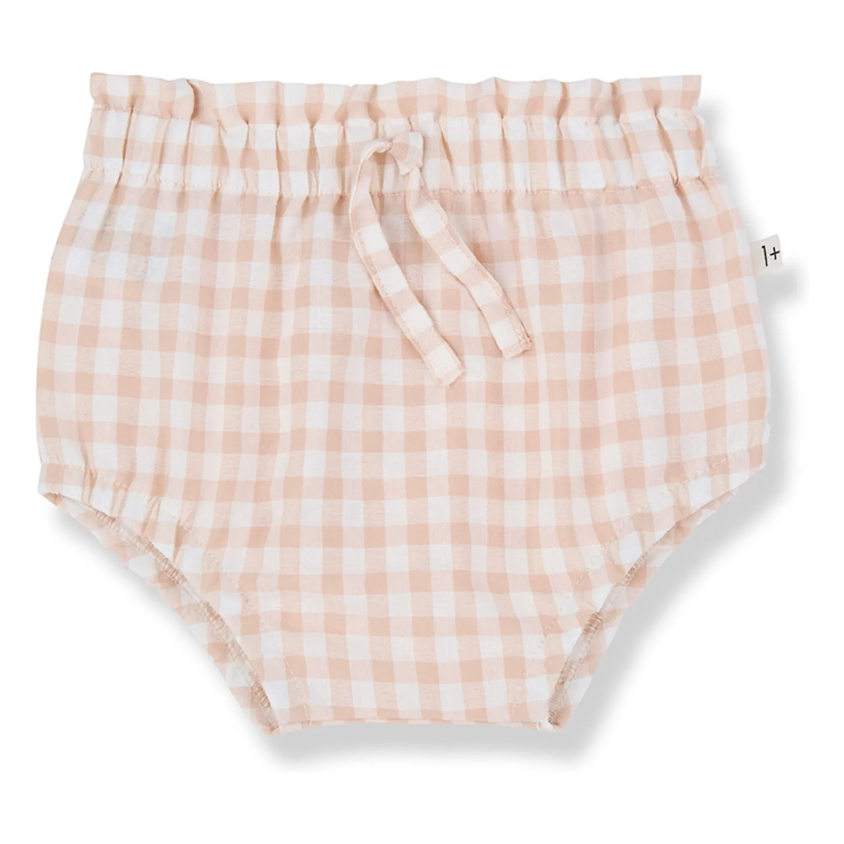 1+ In The Family Beige Pink Bloomer Delos Vichy Seersucker