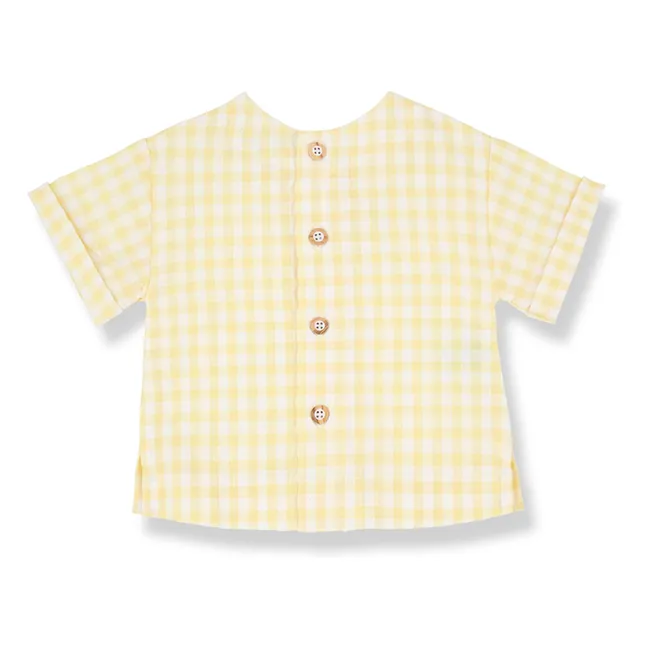 Camisa Santorini Vichy Seersucker | Amarillo palo
