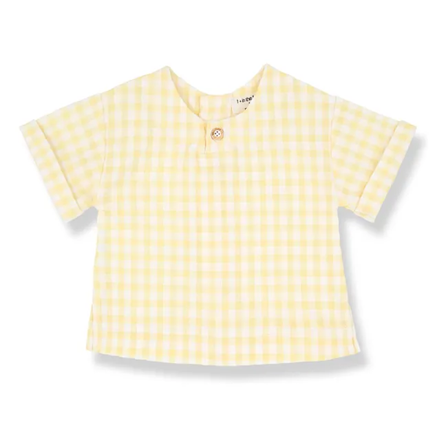 Camisa Santorini Vichy Seersucker | Amarillo palo