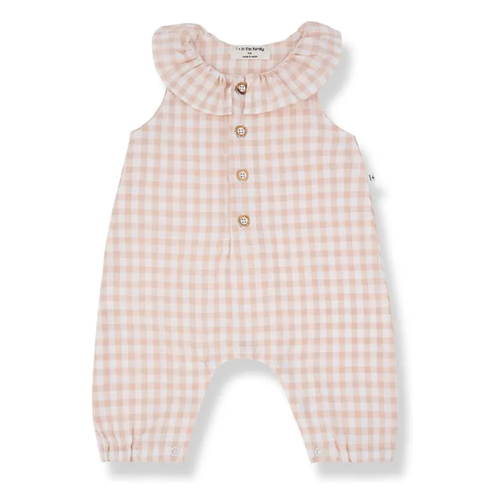 Mono Egina Vichy Seersucker | Beige rosado- Imagen del producto n°0