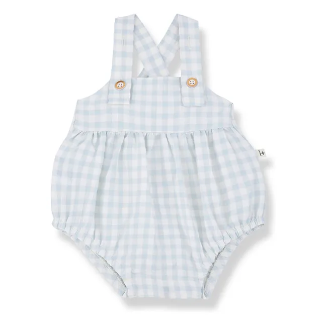 Pelele Patras Vichy Seersucker | Azul Pálido