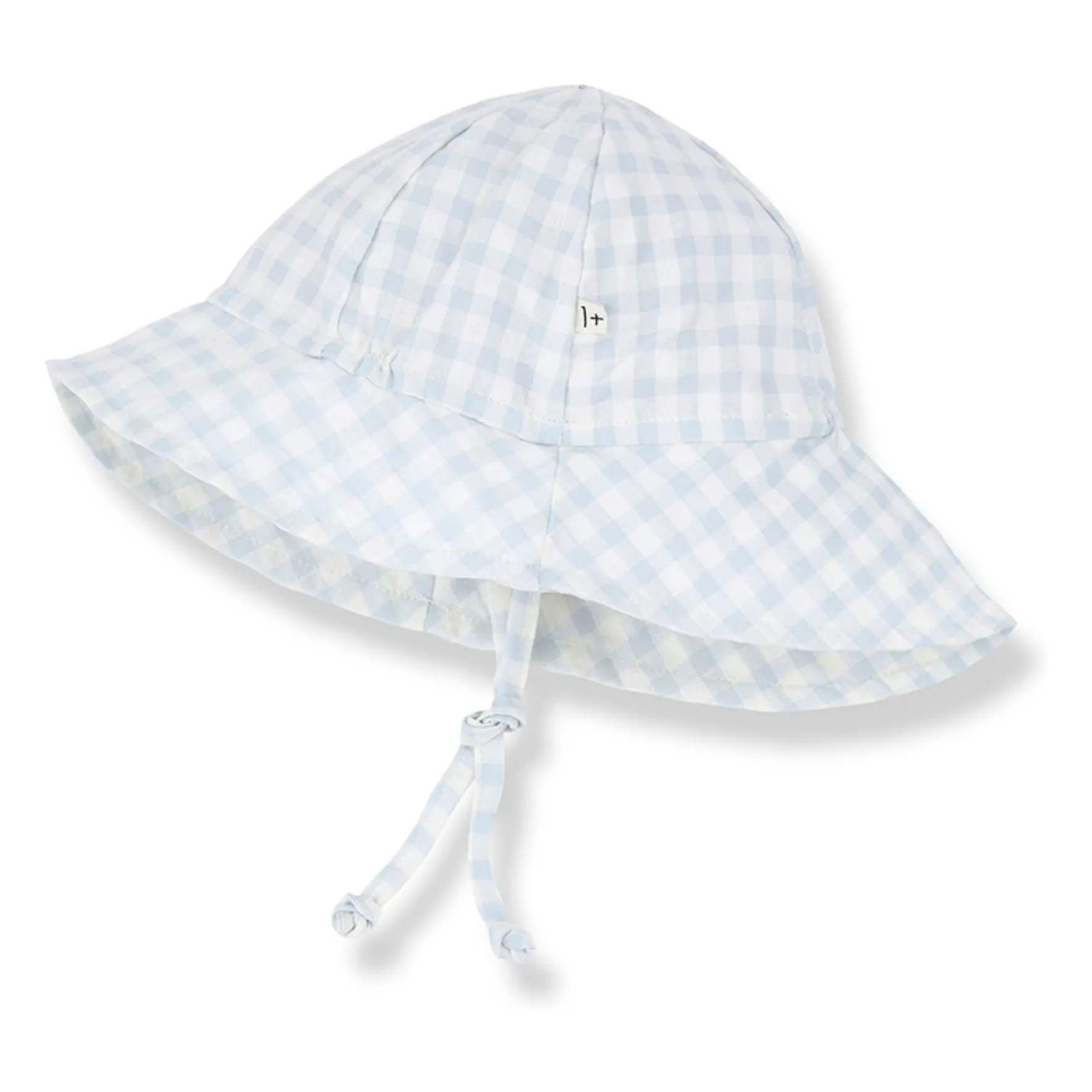 1+ In The Family Pale Blue Egas Vichy Seersucker Hat