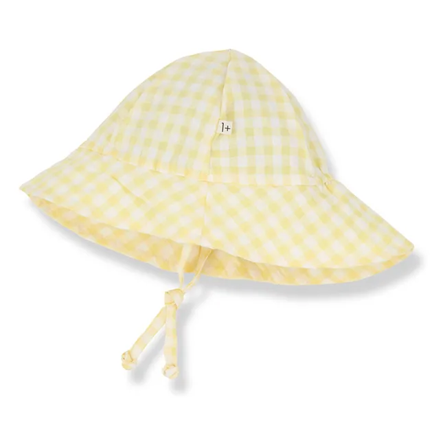 Chapeau Egas Vichy Seersucker | Jaune pâle