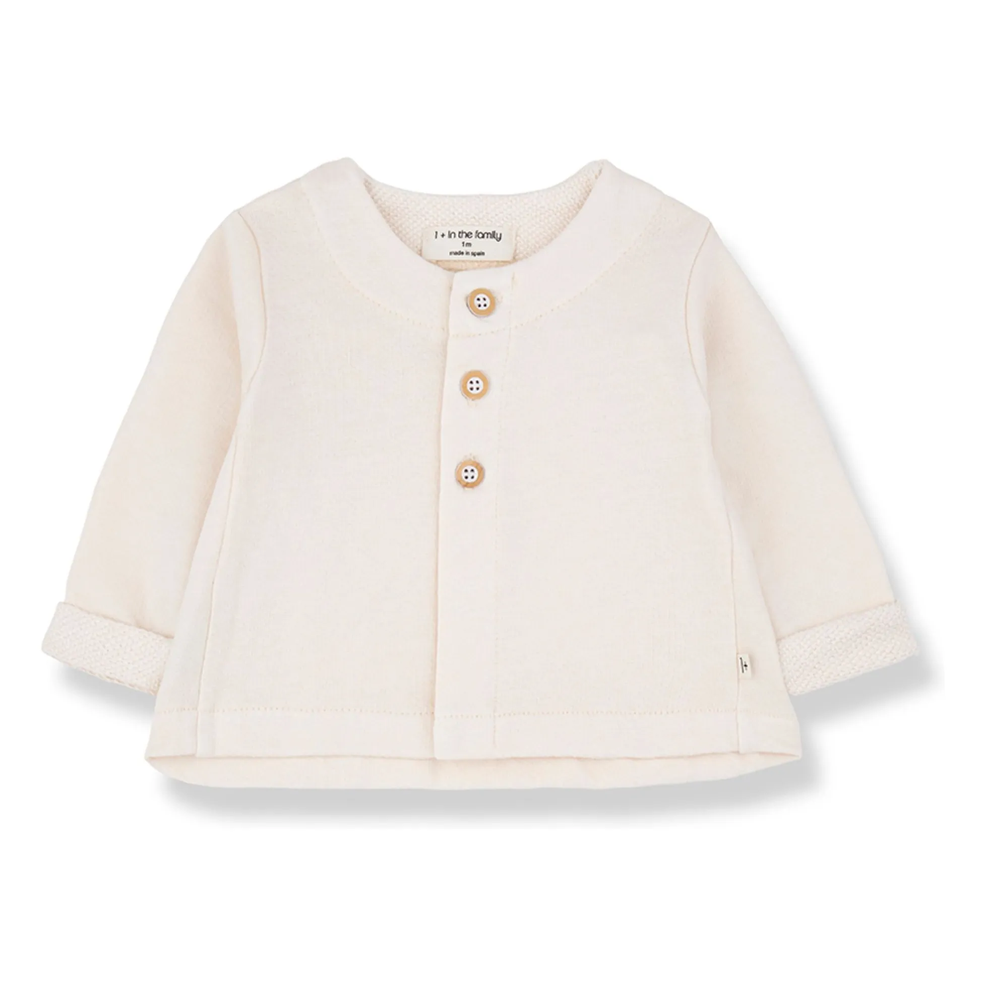 1+ In The Family Ecru Salonica Fleece Jacket
