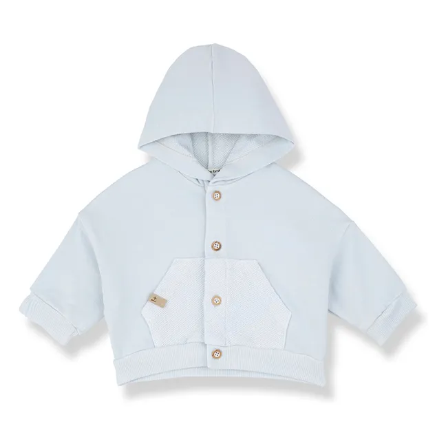 Chaqueta con capucha Naxos Fleece | Azul Pálido