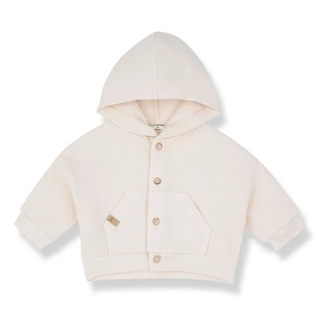 Naxos Polar Hooded Jacket | Ecru