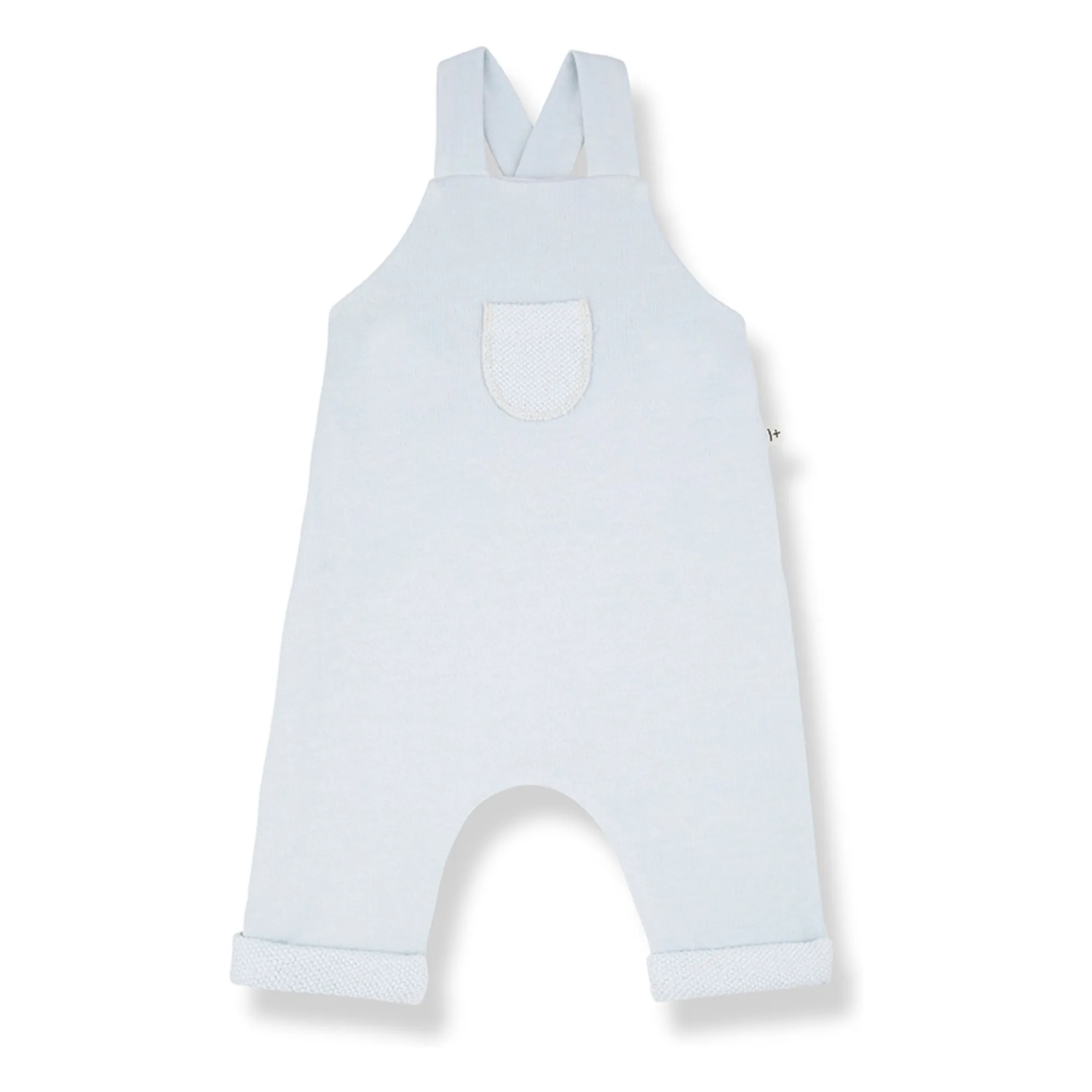 1+ In The Family Pale Blue Patmos Fleece Overalls