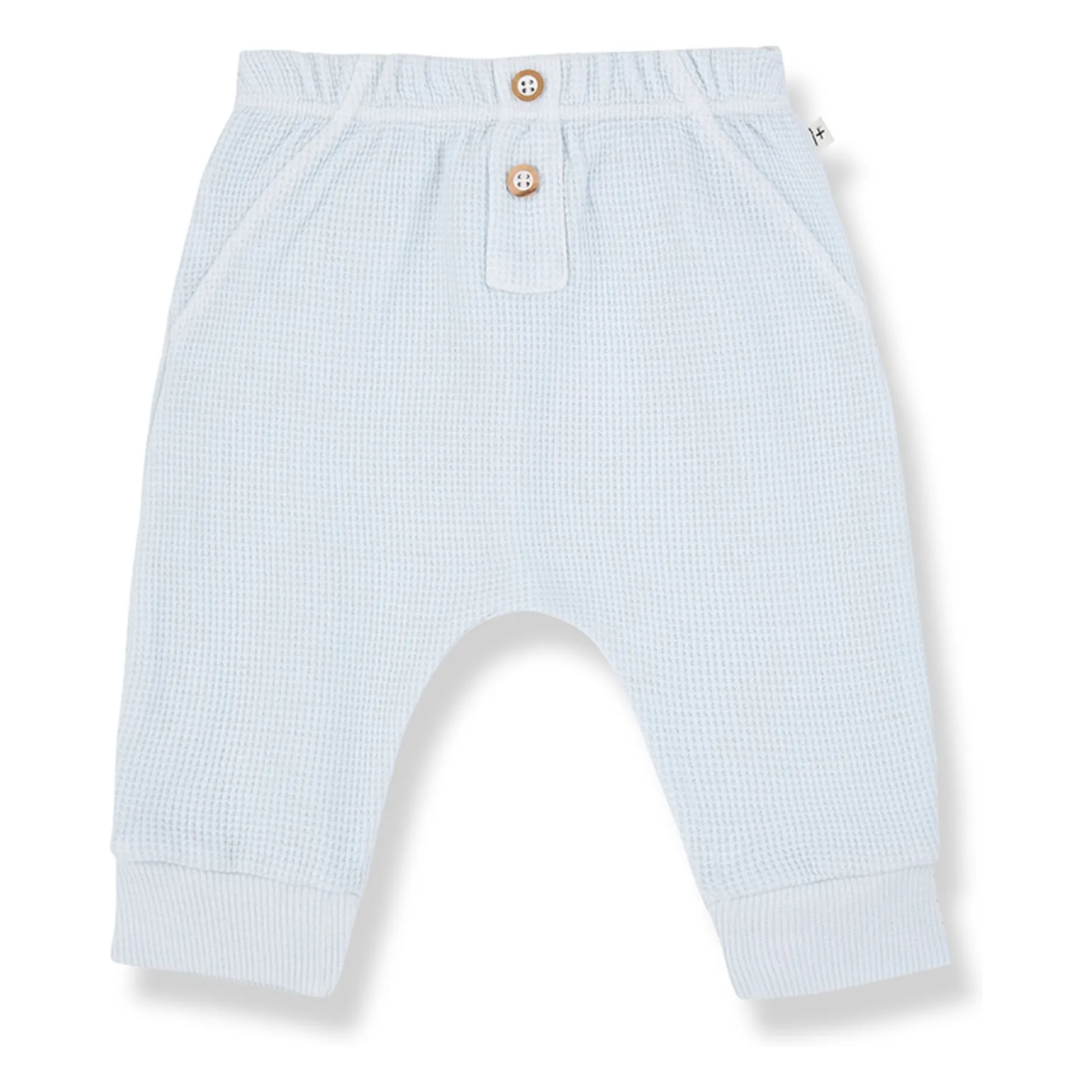 1+ In The Family Pale Blue Sunion Waffle Pants