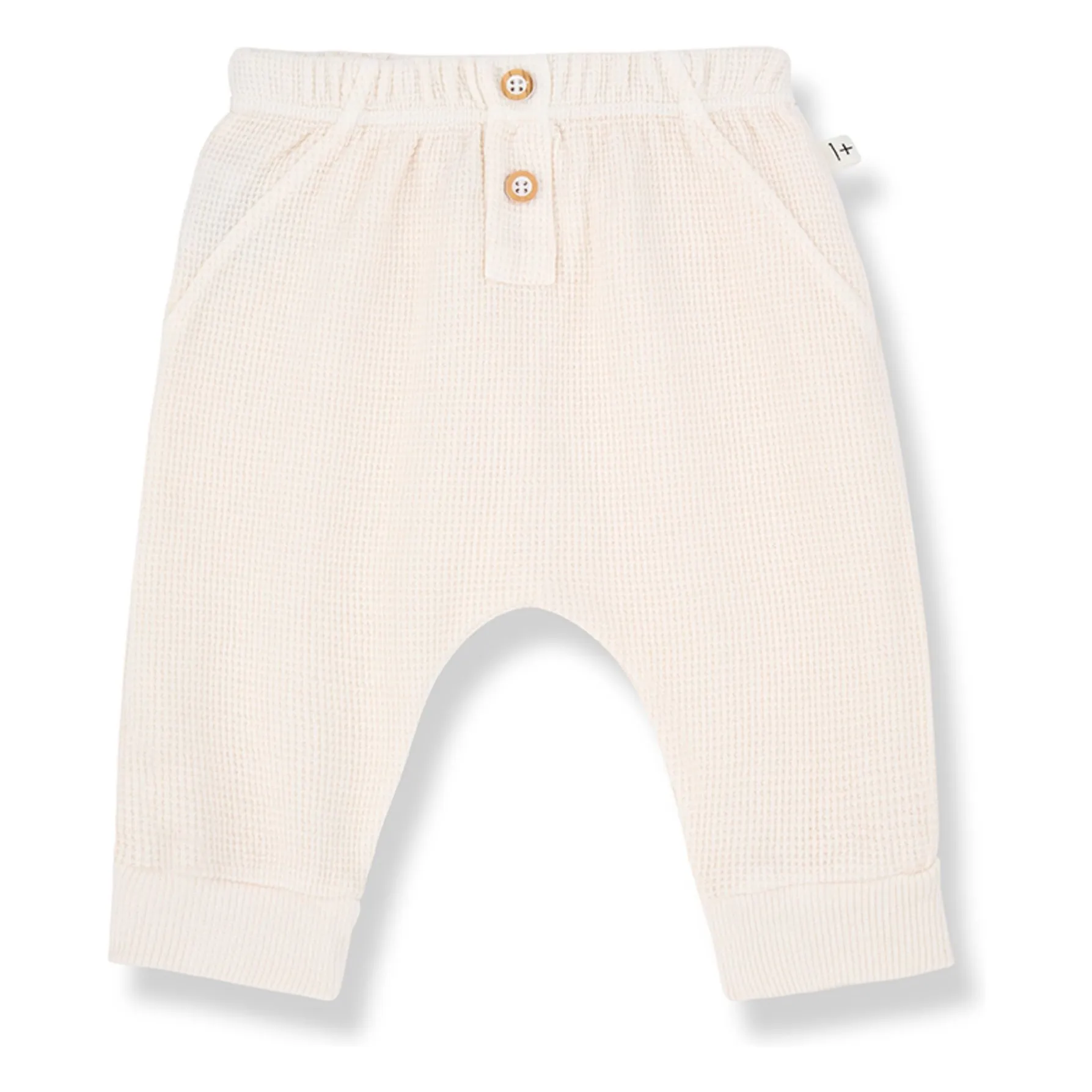 1+ In The Family Ecru Sunion Waffle Pants